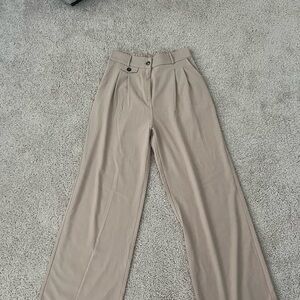 Workshop Republic Clothing Beige Wide-Leg Pants